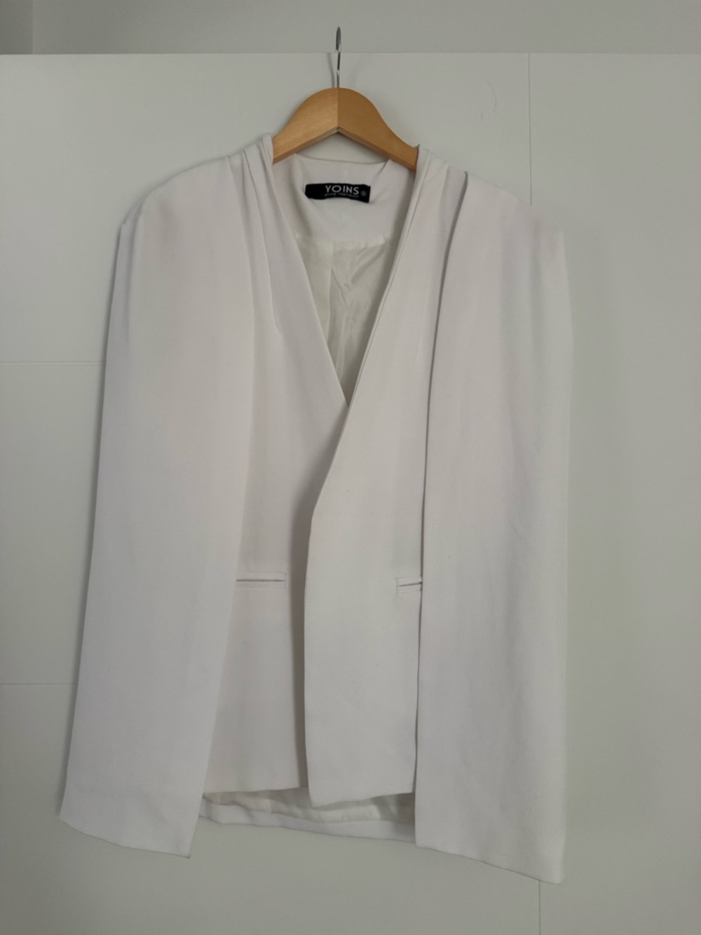 White Women's Cap Blazer